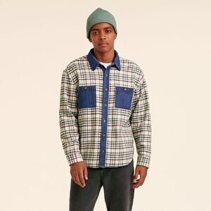 Levi's x Snoop Dog Blue Green Cotton Plaid Button Up Shirt Top Mens Size Medium